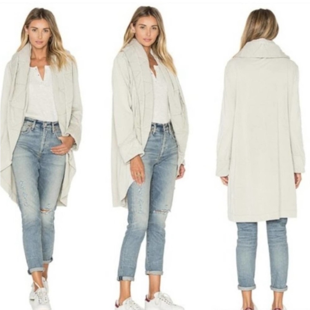 Young Fabulous & Broke Quilted Cozy Off White Cardigan - M/L